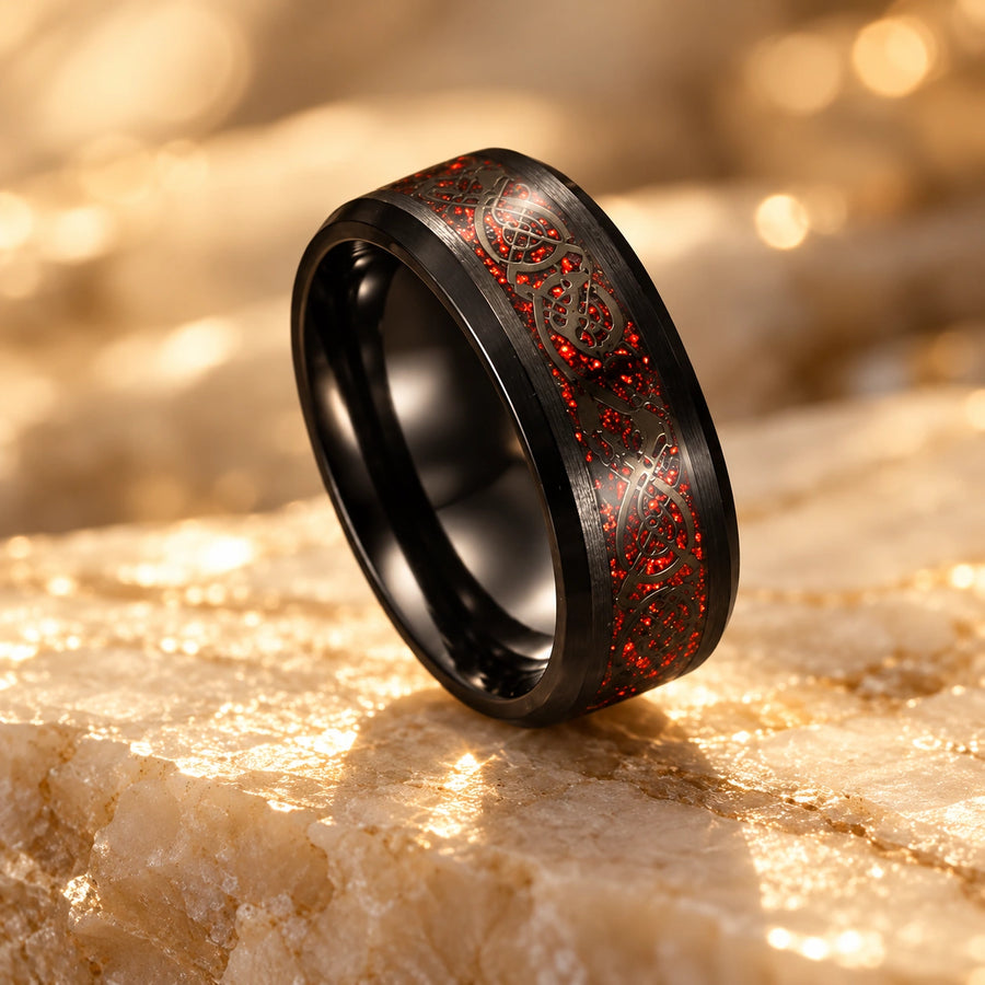 Generated concept artwork for Asgard Crafted Basilisk Scale Ring; illustrative only, not an exact product photograph