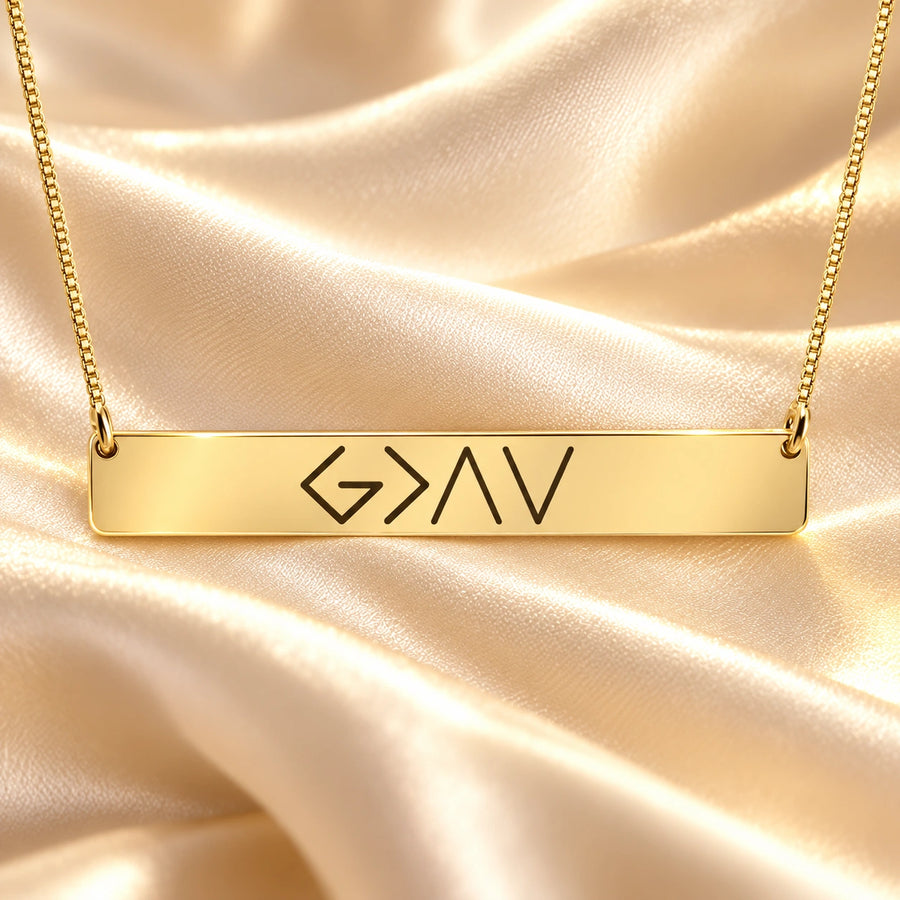 Horizontal Bar Pendant Necklace: illustrative concept artwork, not a product photograph