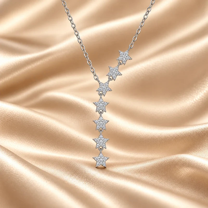 Generated concept artwork for Nocturne Moissanite Pendant Necklace; illustrative only, not an exact product photograph
