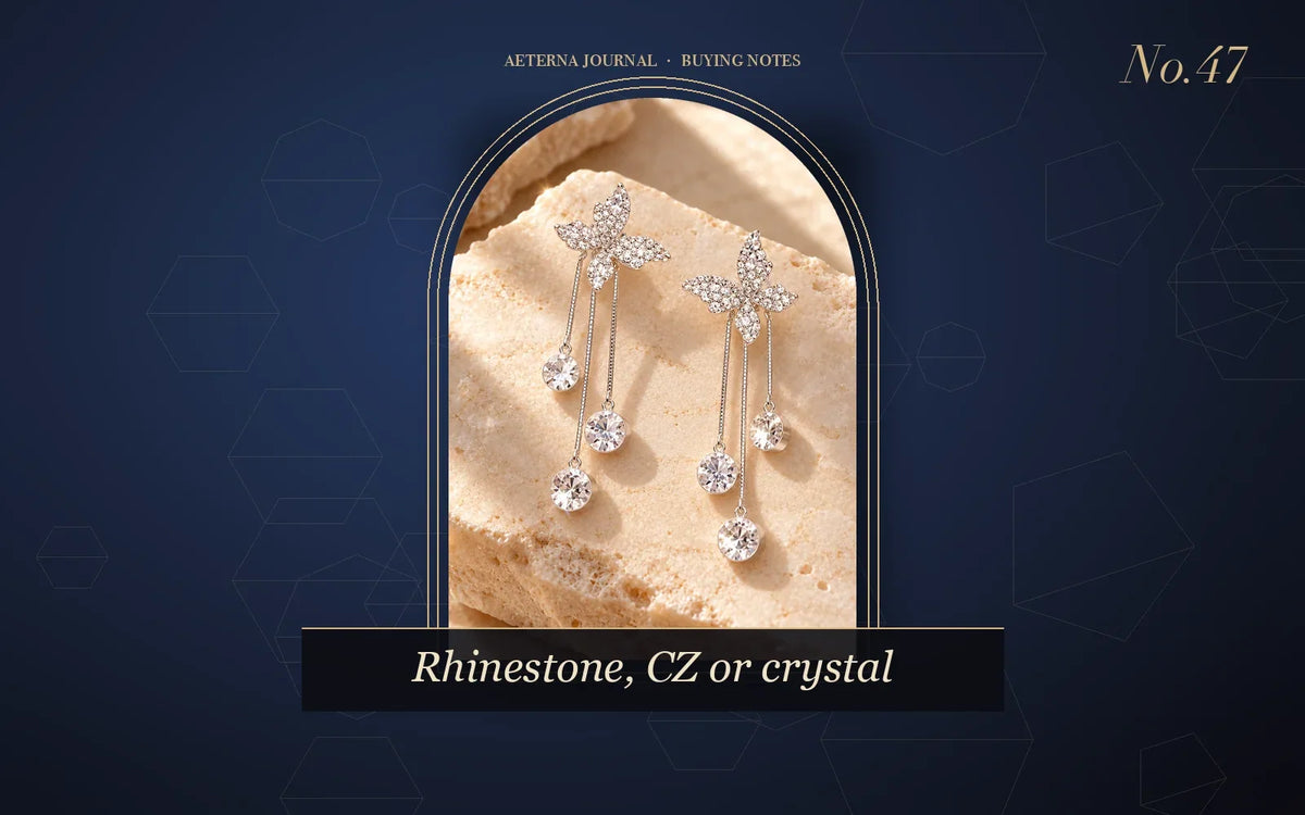 Shiny butterfly rhinestone drop earrings