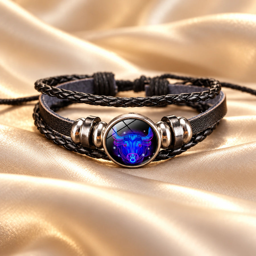 Generated concept artwork for Luna Braided Zodiac Bracelet; illustrative only, not an exact product photograph