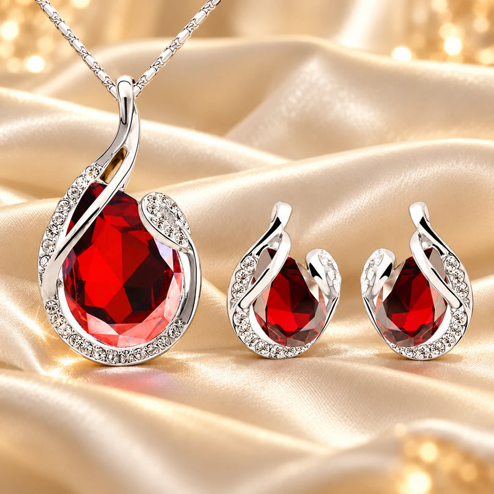 Generated concept artwork for Water Drop Shaped Jewellery Set; illustrative only, not an exact product photograph