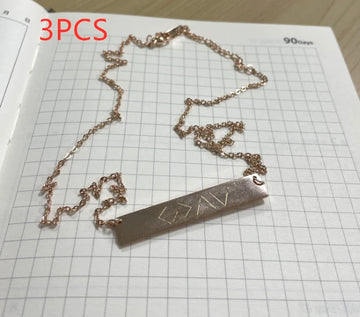 Horizontal Bar Pendant Necklace, view 9