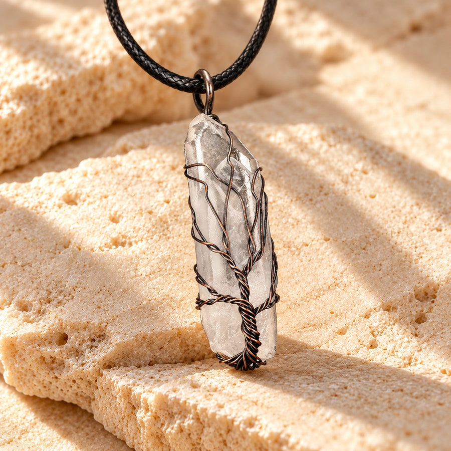 Generated concept artwork for Raw Crystal Pendant; illustrative only, not an exact product photograph