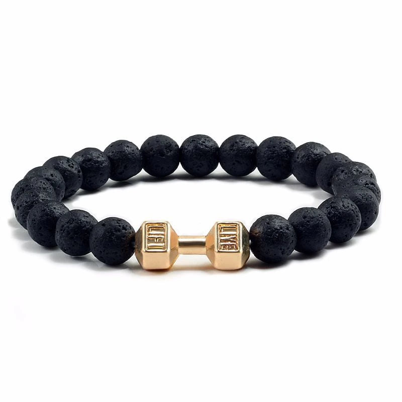 Natural Volcanic Stone Beads Black Bracelet supplier gallery image 9