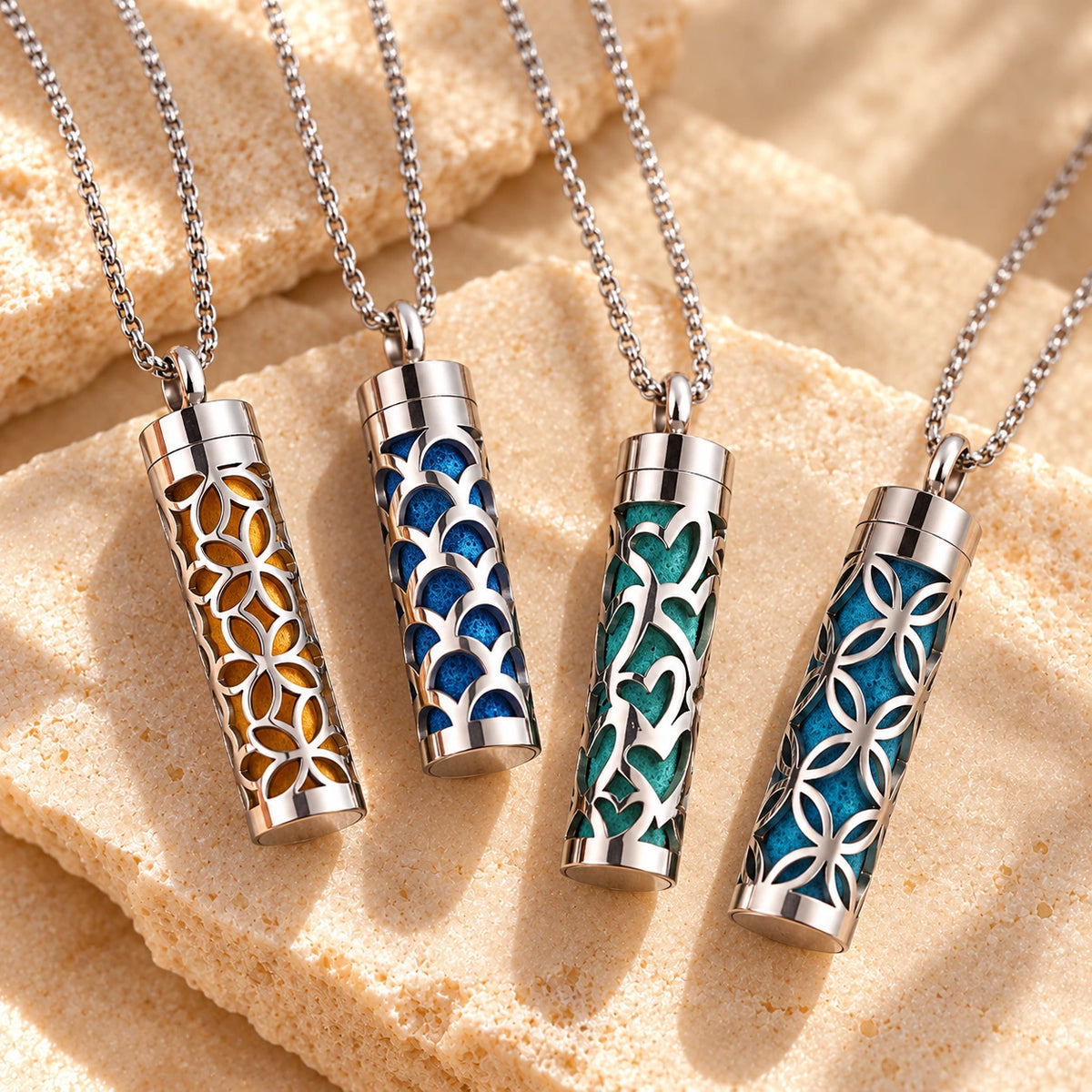 Generated concept artwork for Aroma Vessel Pendant Necklace; illustrative only, not an exact product photograph