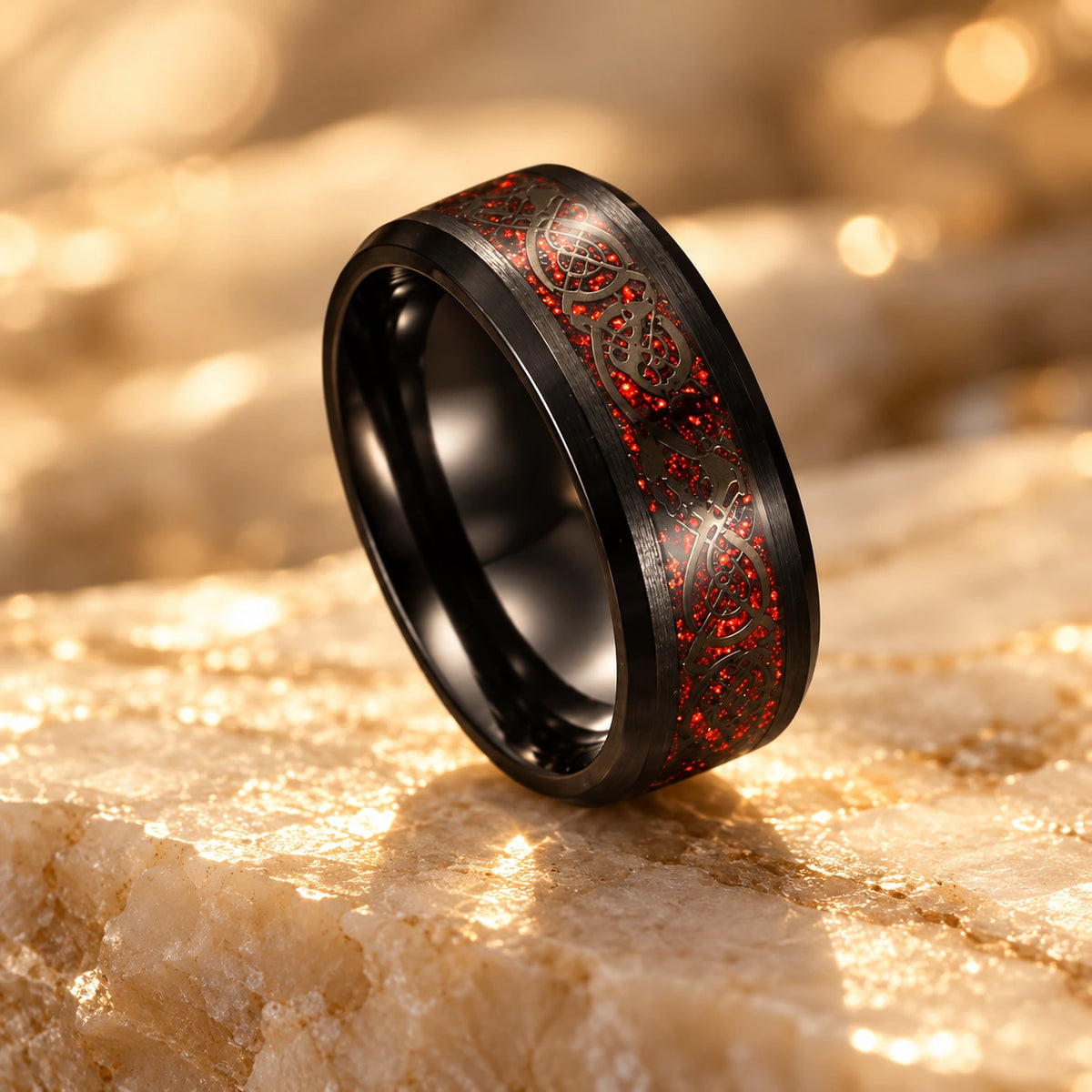 Generated concept artwork for Asgard Crafted Basilisk Scale Ring; illustrative only, not an exact product photograph