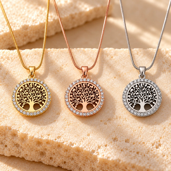 Generated concept artwork for Asgard Crafted Celtic Tree Life Necklace; illustrative only, not an exact product photograph