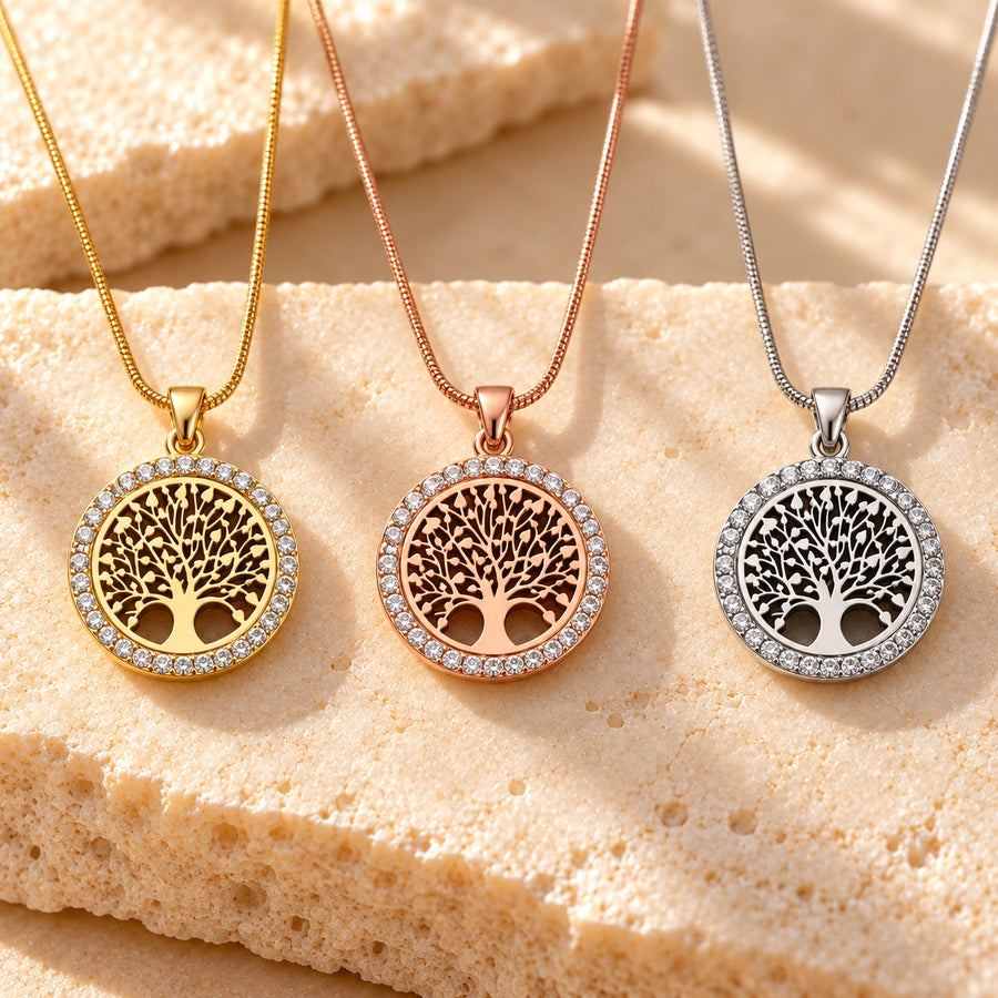 Generated concept artwork for Asgard Crafted Celtic Tree Life Necklace; illustrative only, not an exact product photograph