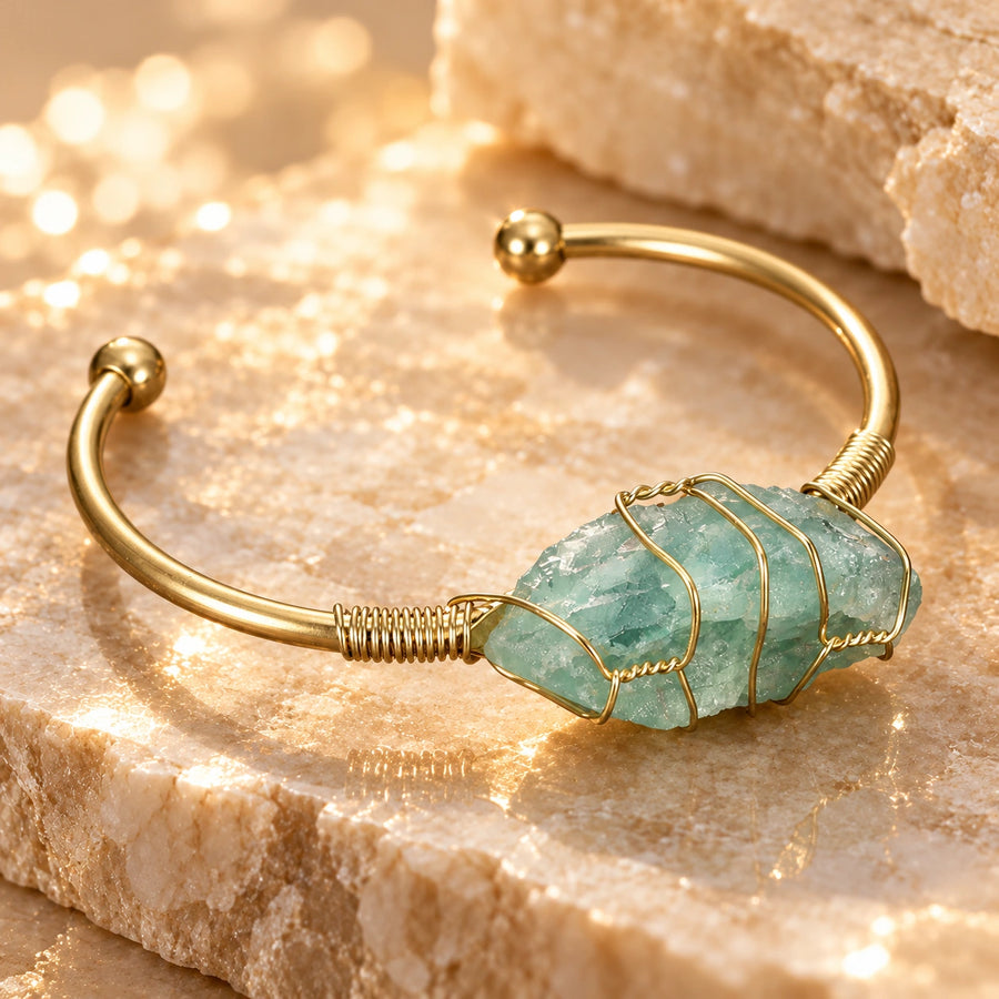 Generated concept artwork for Asgard Crafted Natural Gemstone Bracelet; illustrative only, not an exact product photograph
