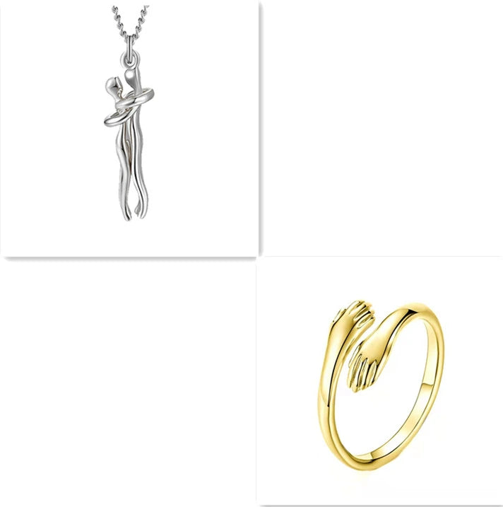 Love Hug Unisex Couple Chain Necklace supplier gallery image 13