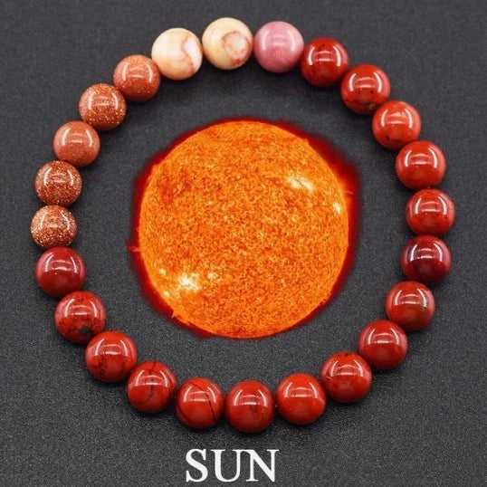 Matte 10 mm Stone Bead Couple Bracelets, view 4