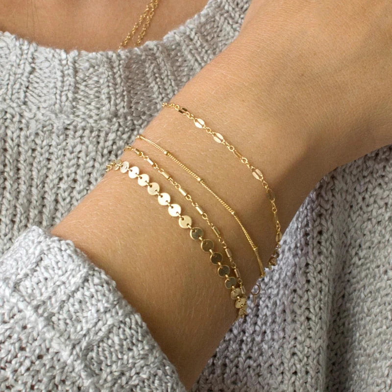 Disc Chain Bracelet Set supplier gallery image 3
