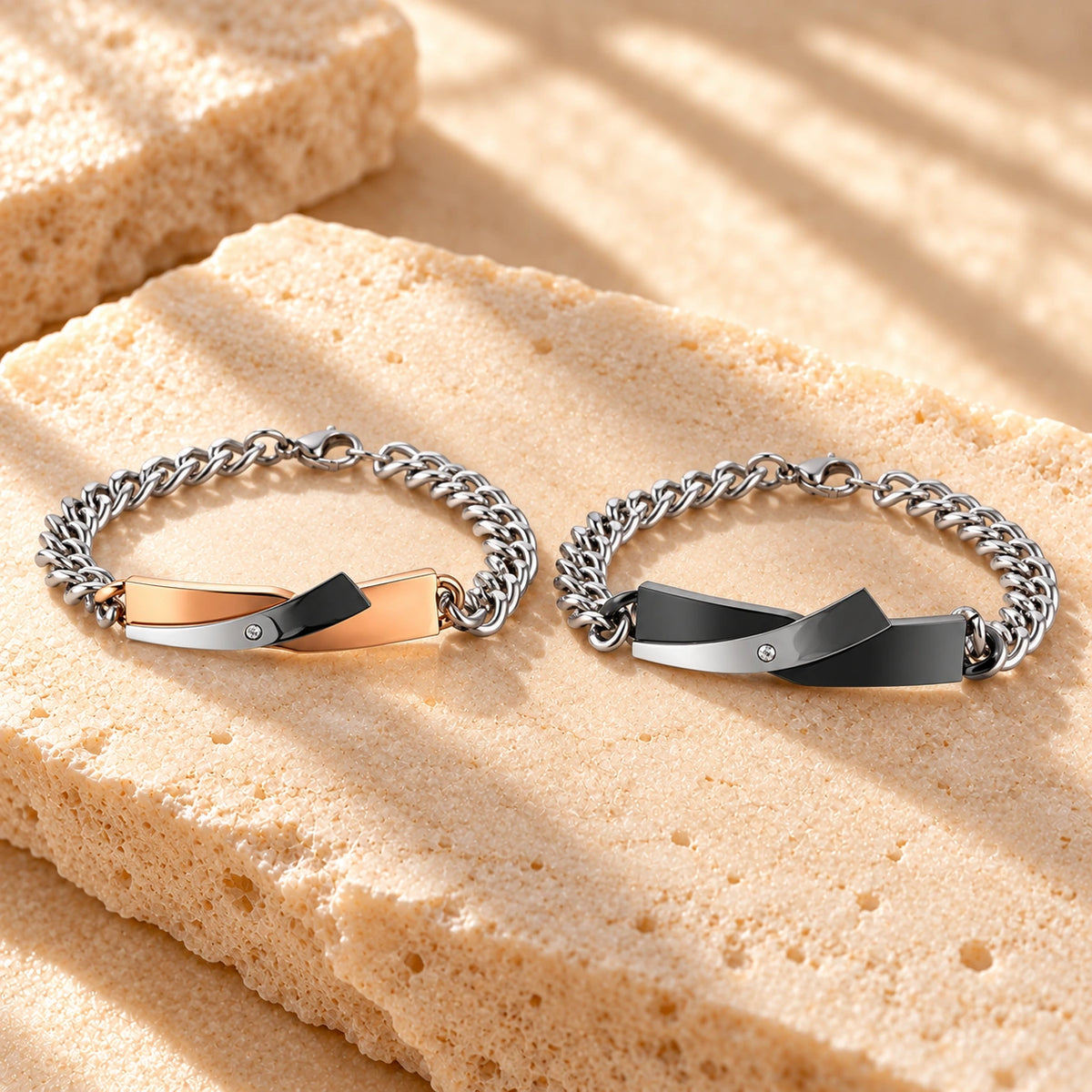 Generated concept artwork for Couple Cross Design Bracelet; illustrative only, not an exact product photograph
