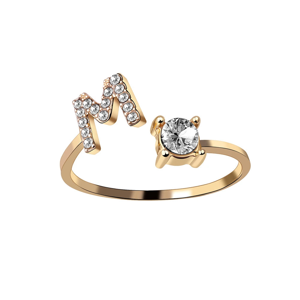Design Adjustable Initial Letter Elegant Ring supplier gallery image 80