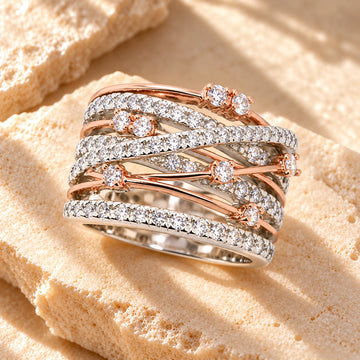 Generated concept artwork for Cross Color Separation Ring; illustrative only, not an exact product photograph