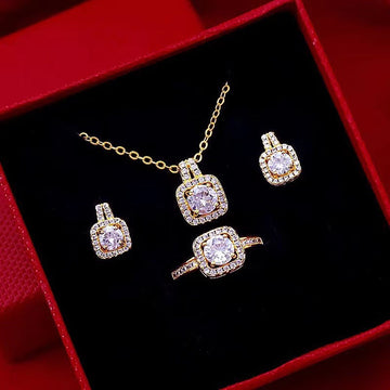 Supplier listing photo for Gem Chain Choker Gold Color Necklace