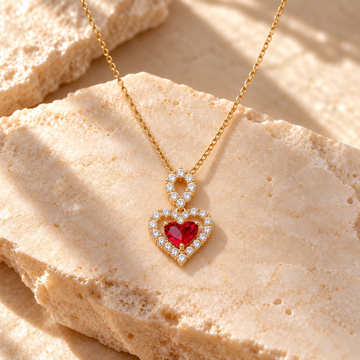 Generated concept artwork for Exquisite Heart Party Necklace; illustrative only, not an exact product photograph