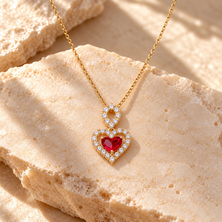 Generated concept artwork for Exquisite Heart Party Necklace; illustrative only, not an exact product photograph