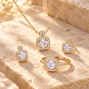Generated concept artwork for Gem Chain Choker Gold Color Necklace; illustrative only, not an exact product photograph