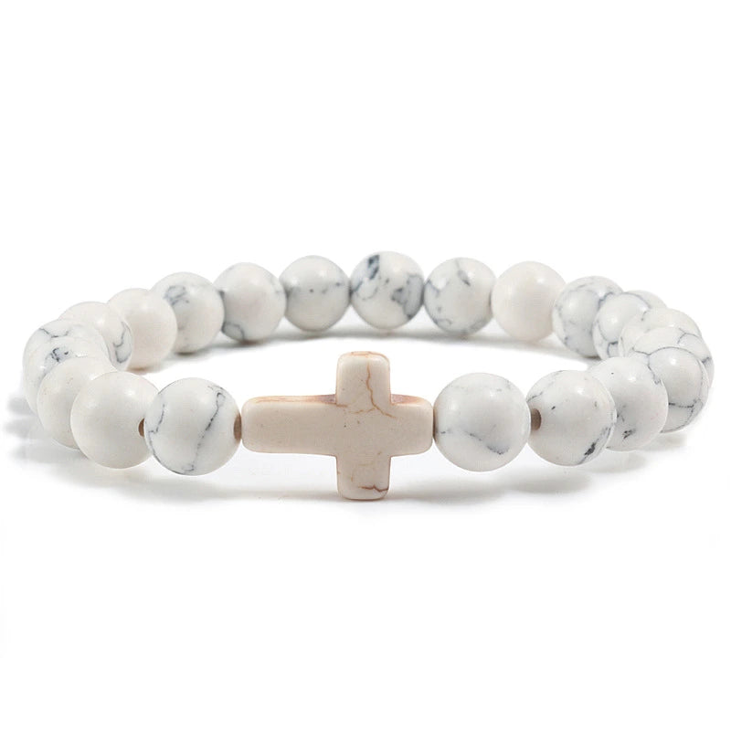 Blue Turquoise Cross Bracelet supplier gallery image 11