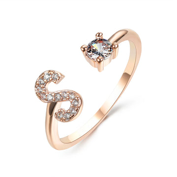 Design Adjustable Initial Letter Elegant Ring supplier gallery image 55
