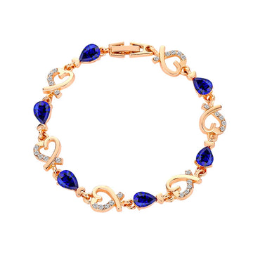 Hollow Love Rhinestones Heart Shaped Bracelet supplier gallery image 11