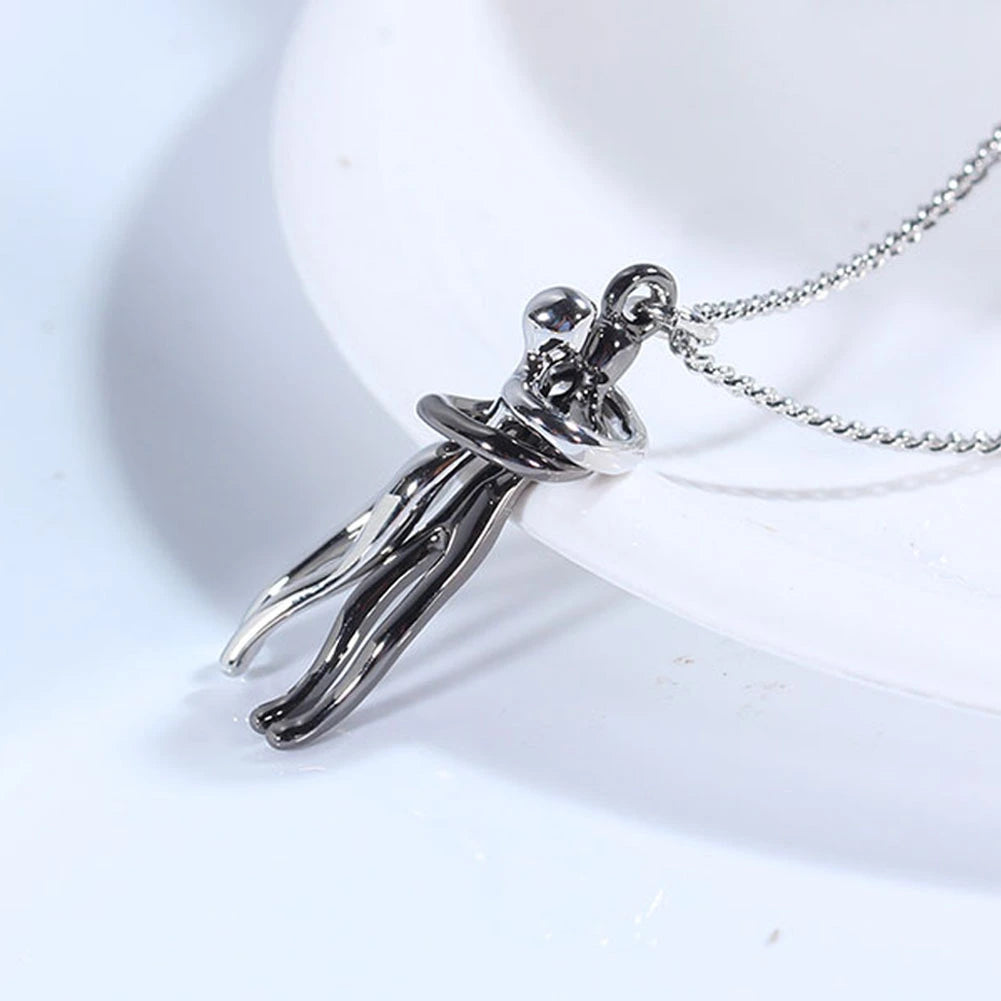 Love Hug Unisex Couple Chain Necklace supplier gallery image 3