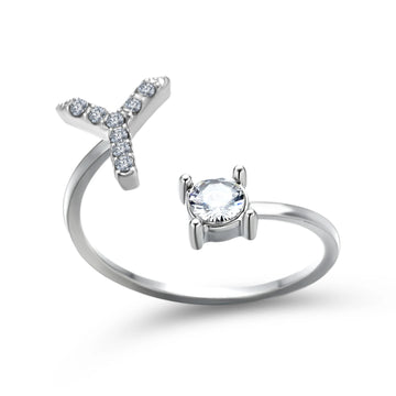 Design Adjustable Initial Letter Elegant Ring supplier gallery image 50