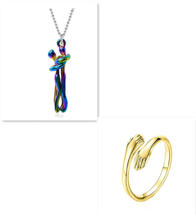 Love Hug Unisex Couple Chain Necklace supplier gallery image 16