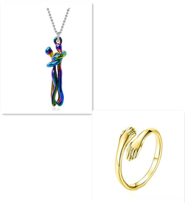 Love Hug Unisex Couple Chain Necklace supplier gallery image 16
