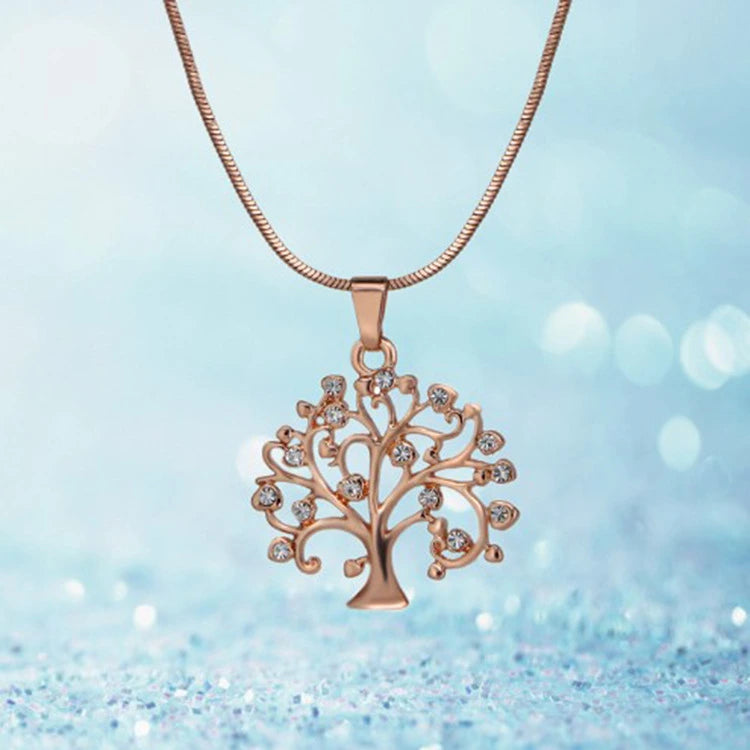 Big Tree Life Drilling CZ Necklace supplier gallery image 7