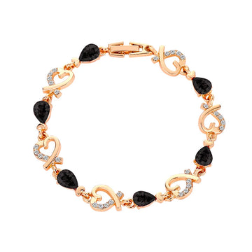Hollow Love Rhinestones Heart Shaped Bracelet supplier gallery image 12