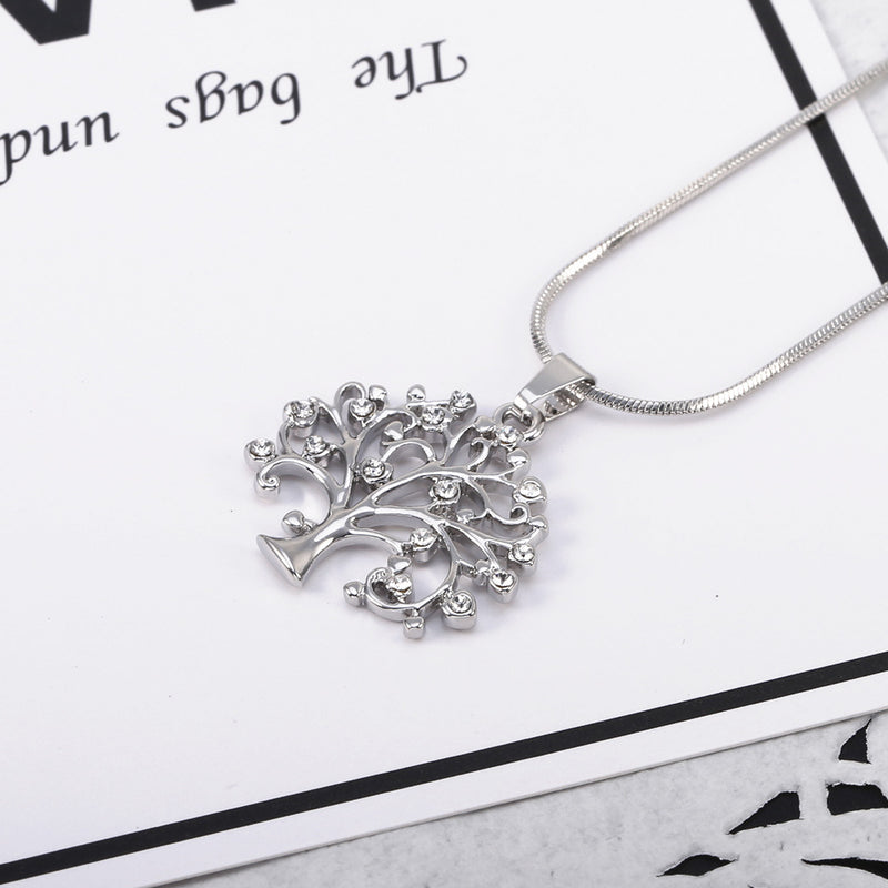 Supplier listing photo for Big Tree Life Drilling CZ Necklace