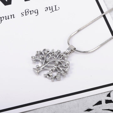 Supplier listing photo for Big Tree Life Drilling CZ Necklace