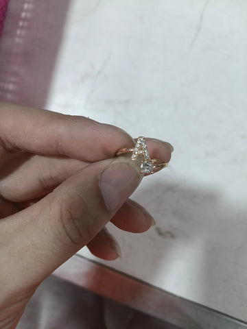 Design Adjustable Initial Letter Elegant Ring supplier gallery image 84
