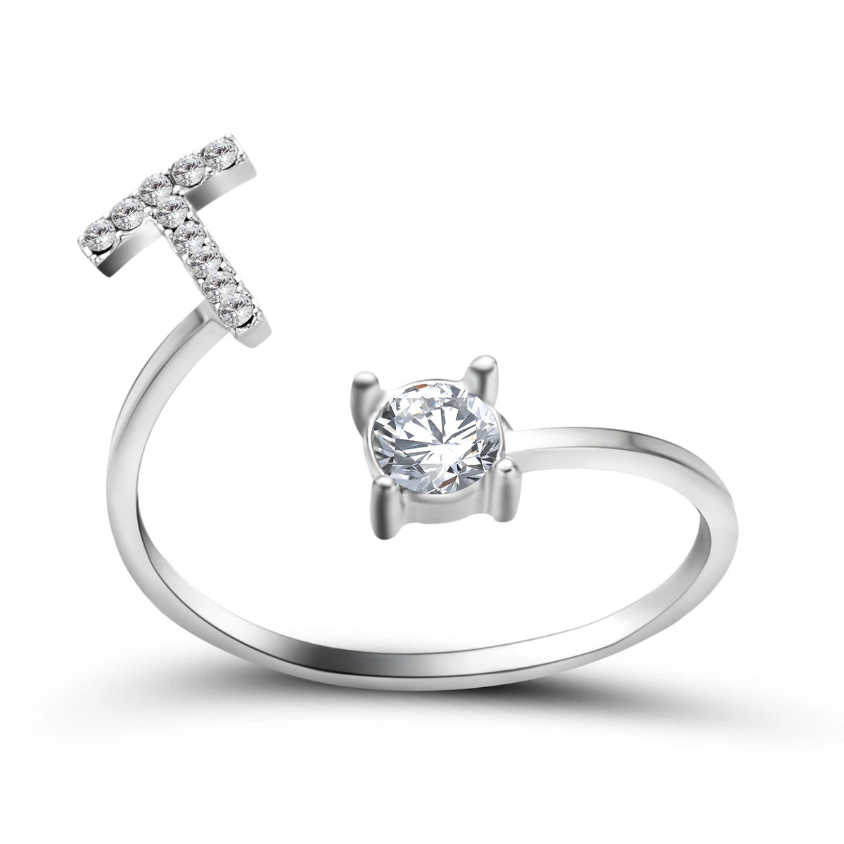 Design Adjustable Initial Letter Elegant Ring supplier gallery image 45