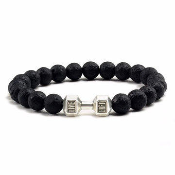 Natural Volcanic Stone Beads Black Bracelet supplier gallery image 6