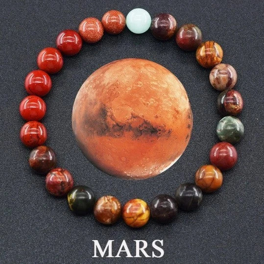 Matte 10 mm Stone Bead Couple Bracelets, view 12