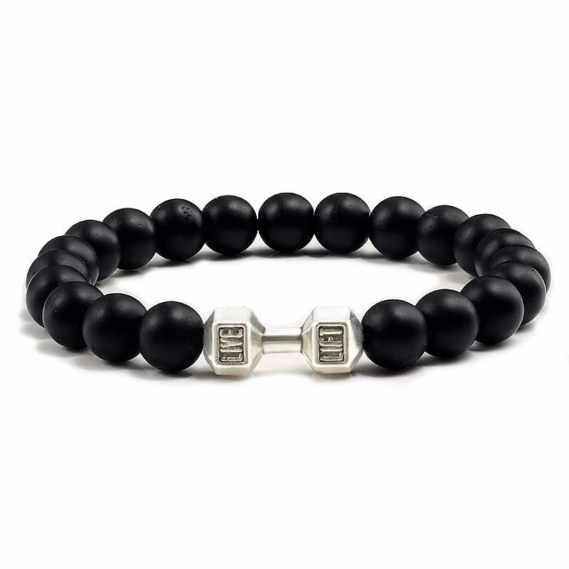 Natural Volcanic Stone Beads Black Bracelet supplier gallery image 8