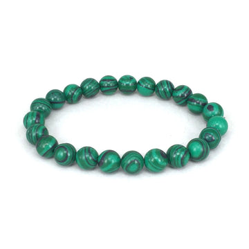 Classic Black Matte Green Malachite Bracelet supplier gallery image 23