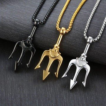Neptune's Trident Retro Mythical Sea Necklace supplier gallery image 2