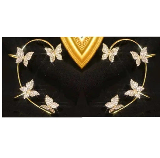 Butterfly Ear Clip Ear Hook Earrings supplier gallery image 8