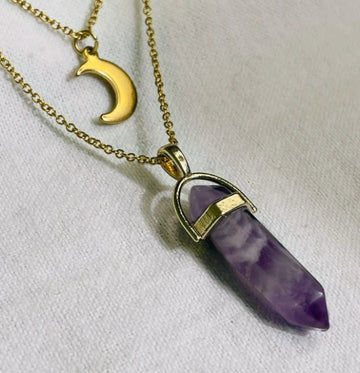 Moon Hexagonal Column Necklace supplier gallery image 10