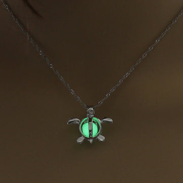 Glow-in-the-Dark Moon Pendant Necklace, view 12