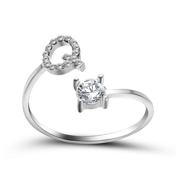 Design Adjustable Initial Letter Elegant Ring supplier gallery image 42