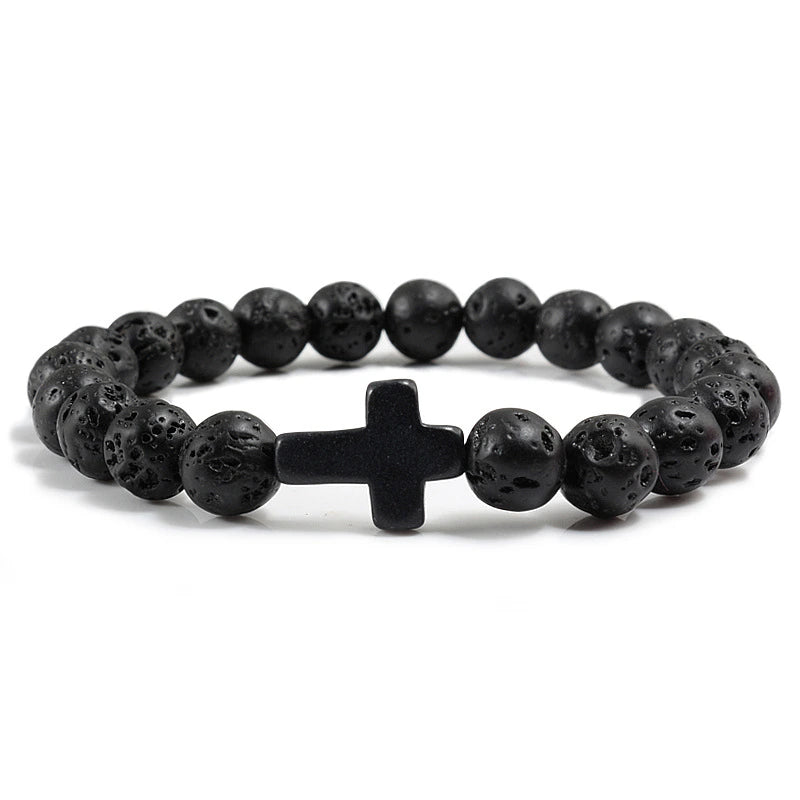 Blue Turquoise Cross Bracelet supplier gallery image 14