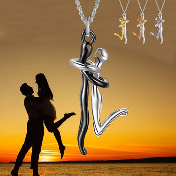 Love Hug Couple Chain Necklace supplier gallery image 3