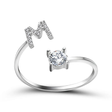 Design Adjustable Initial Letter Elegant Ring supplier gallery image 38