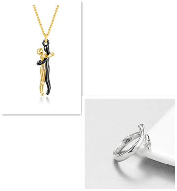 Love Hug Unisex Couple Chain Necklace supplier gallery image 26